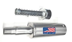 Stainless steel Muffler with 1/2 male thread (check photos)