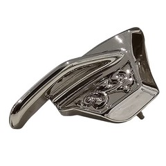 Oversized 1911 Thumb Safety Polished Nickel Plated Polished Engraved Fits 1911