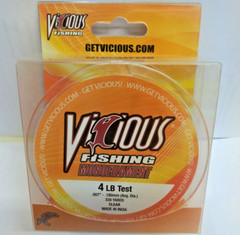 VICIOUS FISHING MONOFILAMENT 4 LB/330YARDS (VMCL4)