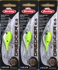 (3) Berkley 2″ Dredger 8.5 Slow Rise 5/16 Oz Deep Dive Crankbait Lone Ranger New