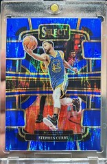 2023-24 Select Stephen Curry Concourse Blue Flash Prizm /99 Card #56 Color Match