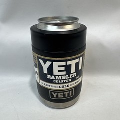 YETI Rambler 12oz Colster Can Cooler Stainless Steel Insulation Brand New Black