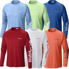 New Mens Columbia PFG «Terminal Tackle» Omni-Shade / Wick T-Shirt Top Tee Polo