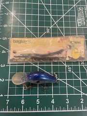 Lot of Vintage Bagley Deep Small Fry Crappie Crankbait & Bagley Plastic Worms