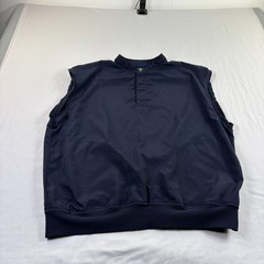 Zero Restriction Golf Vest Mens Large Blue Sleeveless Windbreaker Snap Up