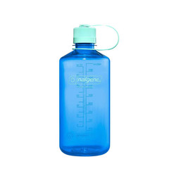 Nalgene 32 fl oz Plastic Narrow Mouth Water Bottle Made in USA BPA Free