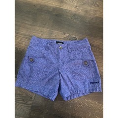 Marmot Womens Purple Geometric Print Hiking Outdoor Shorts Size 4 XS