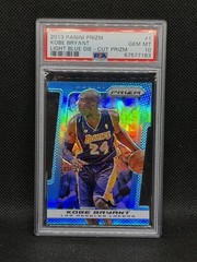 2013 PANINI PRIZM LIGHT BLUE DIE-CUT PRIZM #1 KOBE BRYANT /199 PSA 10
