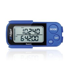 3DTriSport Walking 3D Pedometer with Clip and Strap, Free eBook | 30 Days Mem…