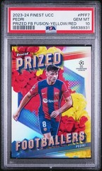 PSA 10 – Pedri 2023-24 PFF7 Topps Prized Footballer Yellow Red – Football