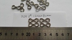 100 Count Size #2 Stainless Steel Sinker Eyes Eyelets Lead Mold Do-It