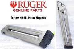 Factory RUGER Nickel 90231 Mark 3 4 Magazine 10 round MK III IV MKIV MK3 MK4