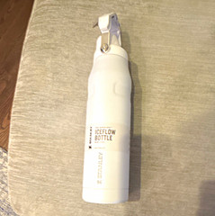 Stanley IceFlow 30 fl oz White Stainless Steel Water Bottle Flip Straw Lid