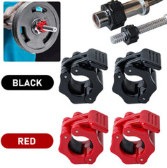 Olympic 1-2″ Inch Barbell Clamps Quick Release Standard Bar Weight Plates USA
