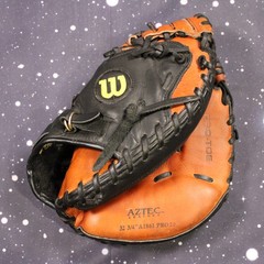 Wilson 32.75″ A1861 Pro20 Black/Brown Aztec Leather RHT Baseball Catchers Mitt