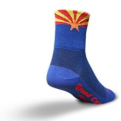 Socks – SockGuy – 3″ Classic AZ Flag L/XL Cycling/Running NEW