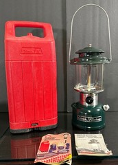 Coleman Powerhouse Lantern 290A700 w/ Red Case Dated 1 / 1988 Double Mantle 290