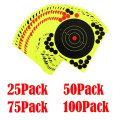 25-100 Pack Shooting Targets Splatter Gun Rifle Paper Target Adhesive Exercise