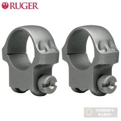 Ruger 30mm Medium SCOPE RINGS (2) Matte Black 4B30HM 90321 FAST SHIP