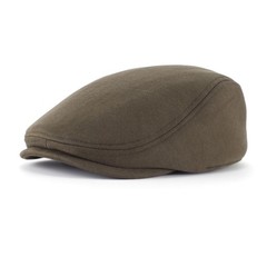 Home Prefer Men’s Cotton Flat Ivy Gatsby Driving Hat Medium-Large, Army Green