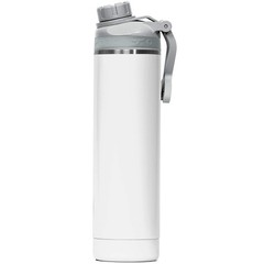 Insulated 22oz Stainless Steel Water Bottle with Silicone Grip, Dishwasher Safe