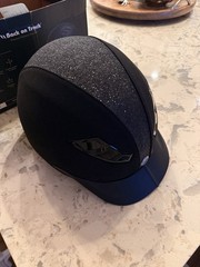 Back on Track LYNX Equestrian microfiber strass Safety Helmet