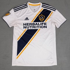 Adidas LA Galaxy Soccer Jersey Herbalife White Climalite MLS Sash Mens M 2018