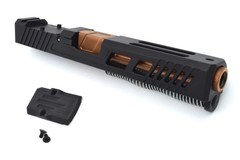 HGW Complete Upper for Glock 17 – 17-4 Black Nitride Slide Copper Fluted Barrel