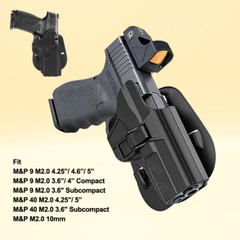 MP9 M2.0 Holster Fit S&W M&P 40 MP 9 CORE M2.0 MP 9 M2.0 CORE PRO Holder OWB