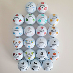 21 Callaway Chrome Tour Limited Edition Golf Balls Halloween Dog Races Holiday