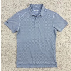 Bonobos The M-Flex Golf Polo Blue Geometric Print Slim Fit / Mens Medium