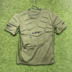 JT Padded Shirt Mens OSFM Paintball Short Sleeve Olive Green One Size Fits Most