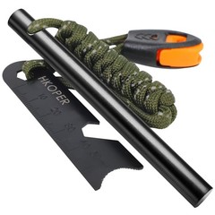 Fire Starter Ferro Rod, 4 Inch Flint and Steel Survival Kit, Flint Fire Starter