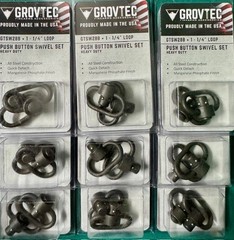 New! GrovTec QD Sling Swivel 1-1/4″ Heavy Duty Push Button Steel # GTSW288 USA