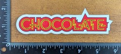 CHOCOLATE SKATEBOARDS Logo Red Yellow Vinyl Sticker Decal Slap Skate Obey Surf