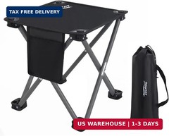 Roptat Portable Folding Camping Stool Lightweight Compact Seat with Carry Bag