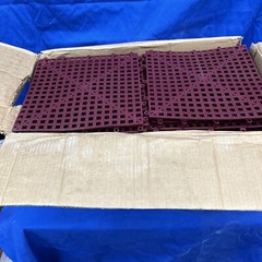 Case of 50 Dri-Dek Marine Surface 1’x1′ Interlocking Tiles Burgundy