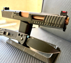 Zaffiri Slide w/ CMC Barrel For Glock 17 Gen 3 RMR Cut Complete G17 Upper +KNIFE