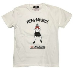 RSC Products PEEK-A-BOO Style T-Shirt YUKASUKE Collabo Cotton Tee Black or White