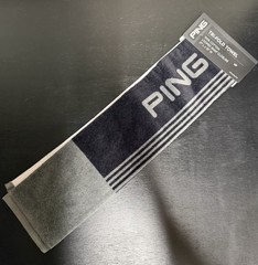 New Ping Trifold Towel Black/Grey Golf Towel 21×16”