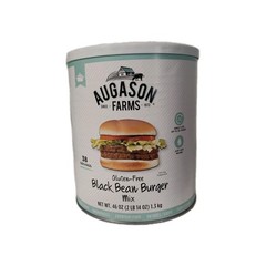 Augason Farms Gluten-Free Black Bean Burger 2 Lbs 14 Oz No. 10Can Emergency