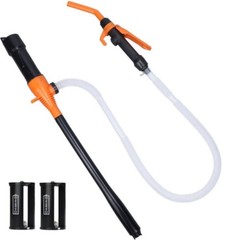 Battery Powered Electric Fuel Transfer Siphon Pump Gas Oil Water Liquid 2.2 GPM