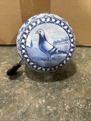 Hugo kaagman Bike Bell- Holland Souvenir- Pigeon Delft Blue And White