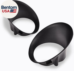 Pair Front Bumper Fog Light Cover Bezel, Fit Dodge Ram 1500 2002-2008/Ram 2500 3