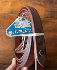 Stubben “Blue dot” 58” Stirrup Leathers New w Tag Natural Vegetable Tanned