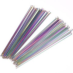 Ultralight 6g J-Bend Colorful Stainless Bicycle Bike Spokes with Brass nipples