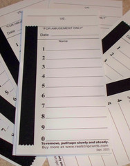 10 Line Football Sports Strip Cards Full Size Pool Cards Pack of 100 Gambling