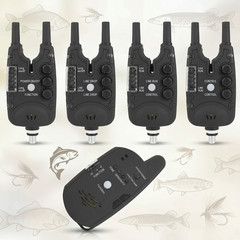 Fishing Bite Alarm Electronic LED Alert Sensitive Portable ABS Indicator 4 Pack