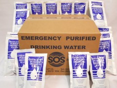 SOS Emergency Drinking Water (64 Packets of 4.227 FL OZ.)32 Day Survival Rations