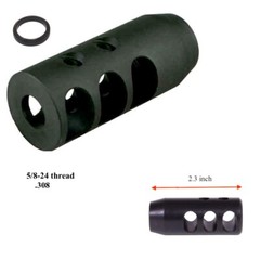 Steel Muzzle Brake 308 Competition Muzzle Brake 5/8×24 Thread w/ Washer